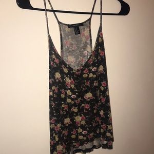 Floral tank top — forever 21